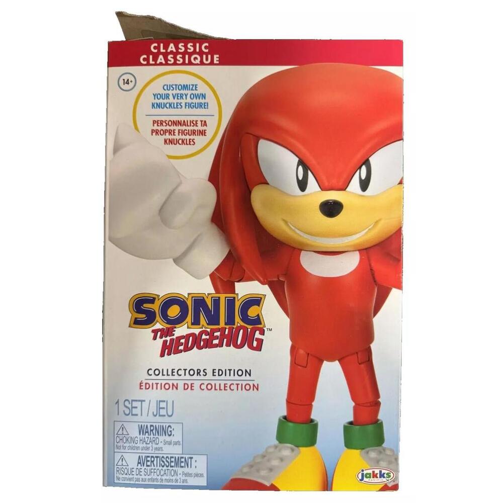 6" Knuckles the Echidna Action Figure w/ Custom Face – NEW Open Box